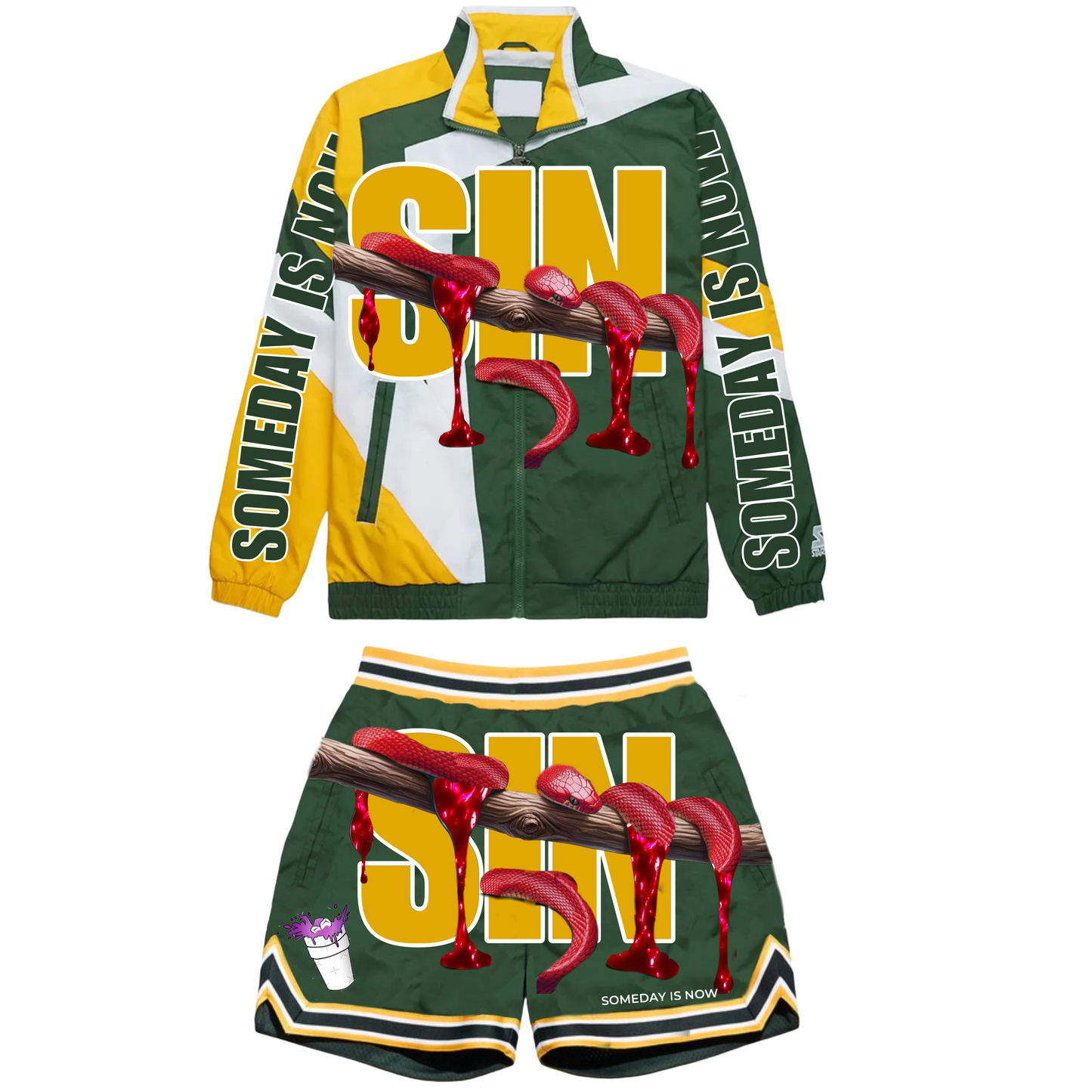 S.I.N WINDBREAKER SHORT SETS