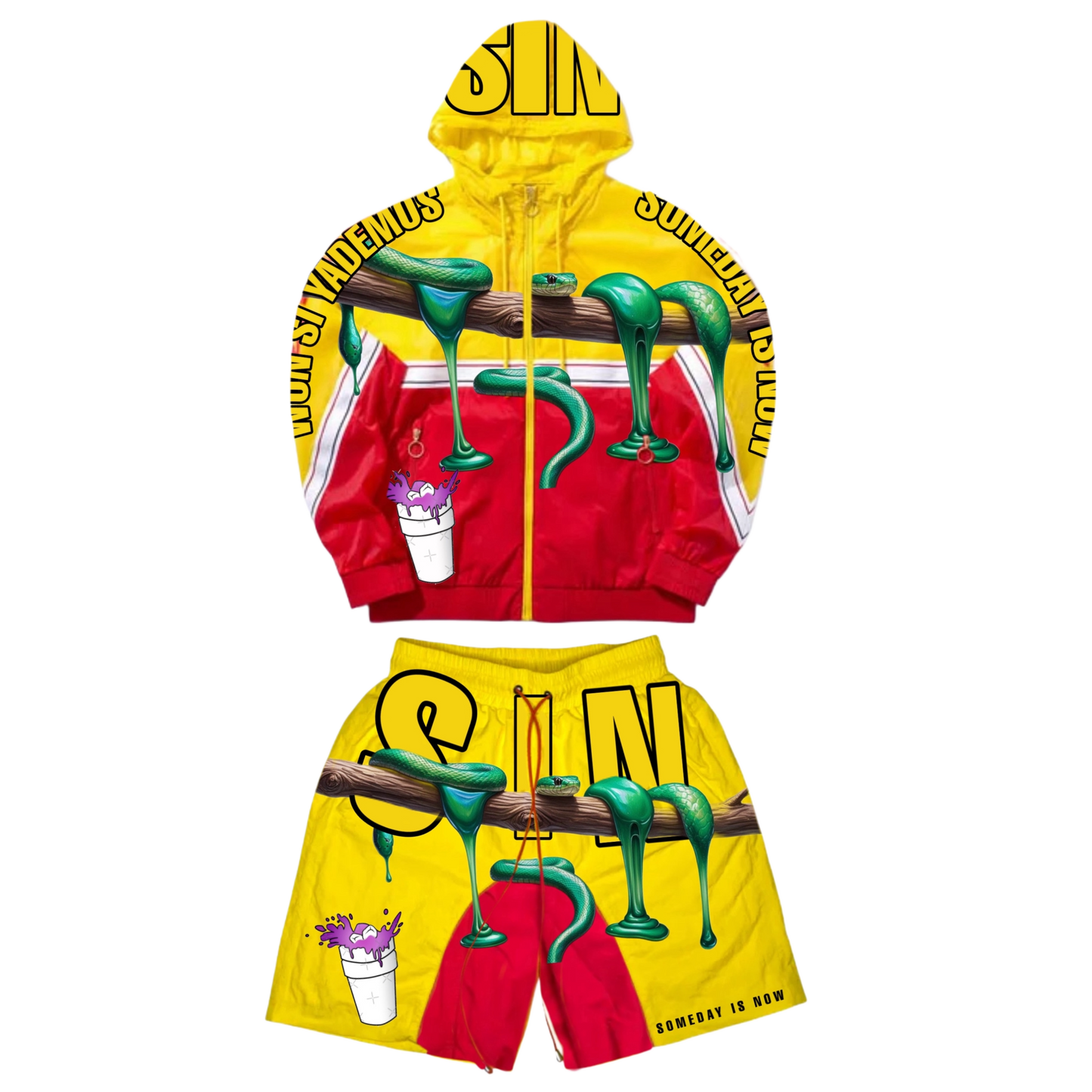 S.I.N WINDBREAKER SHORT SETS