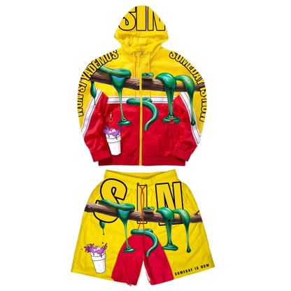 S.I.N WINDBREAKER SHORT SETS