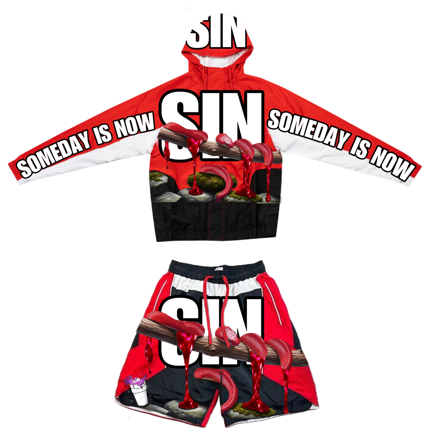 S.I.N WINDBREAKER SHORT SETS