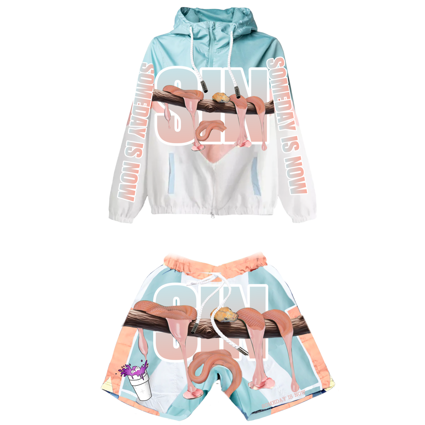 S.I.N WINDBREAKER SHORT SETS