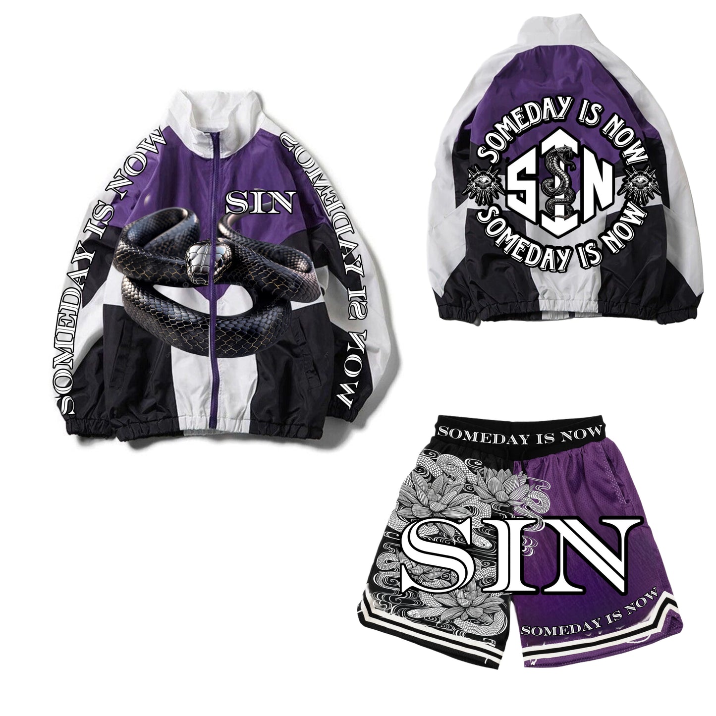 S.I.N WINDBREAKER SHORT SETS